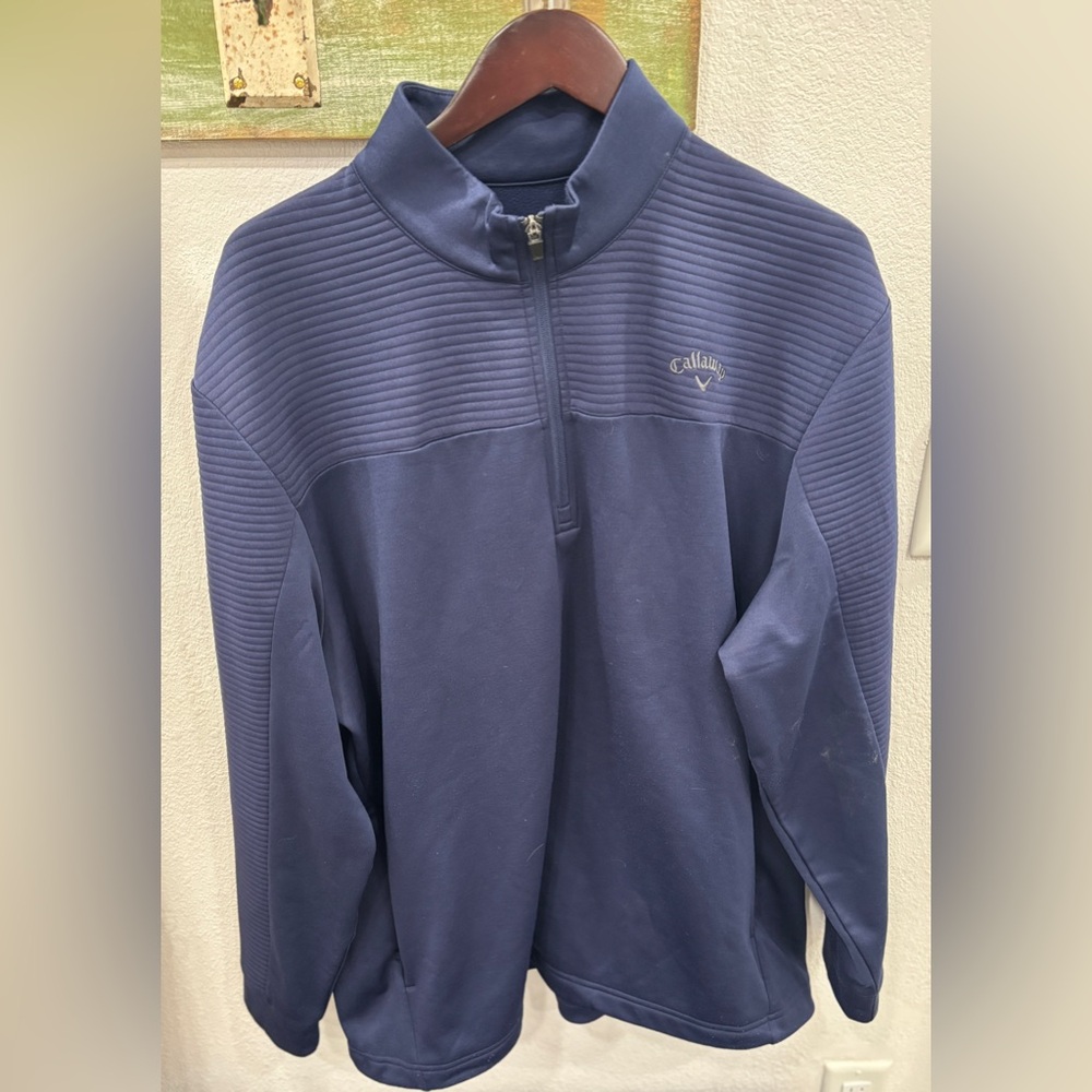 Callaway Navy Quarter-Zip Pullover